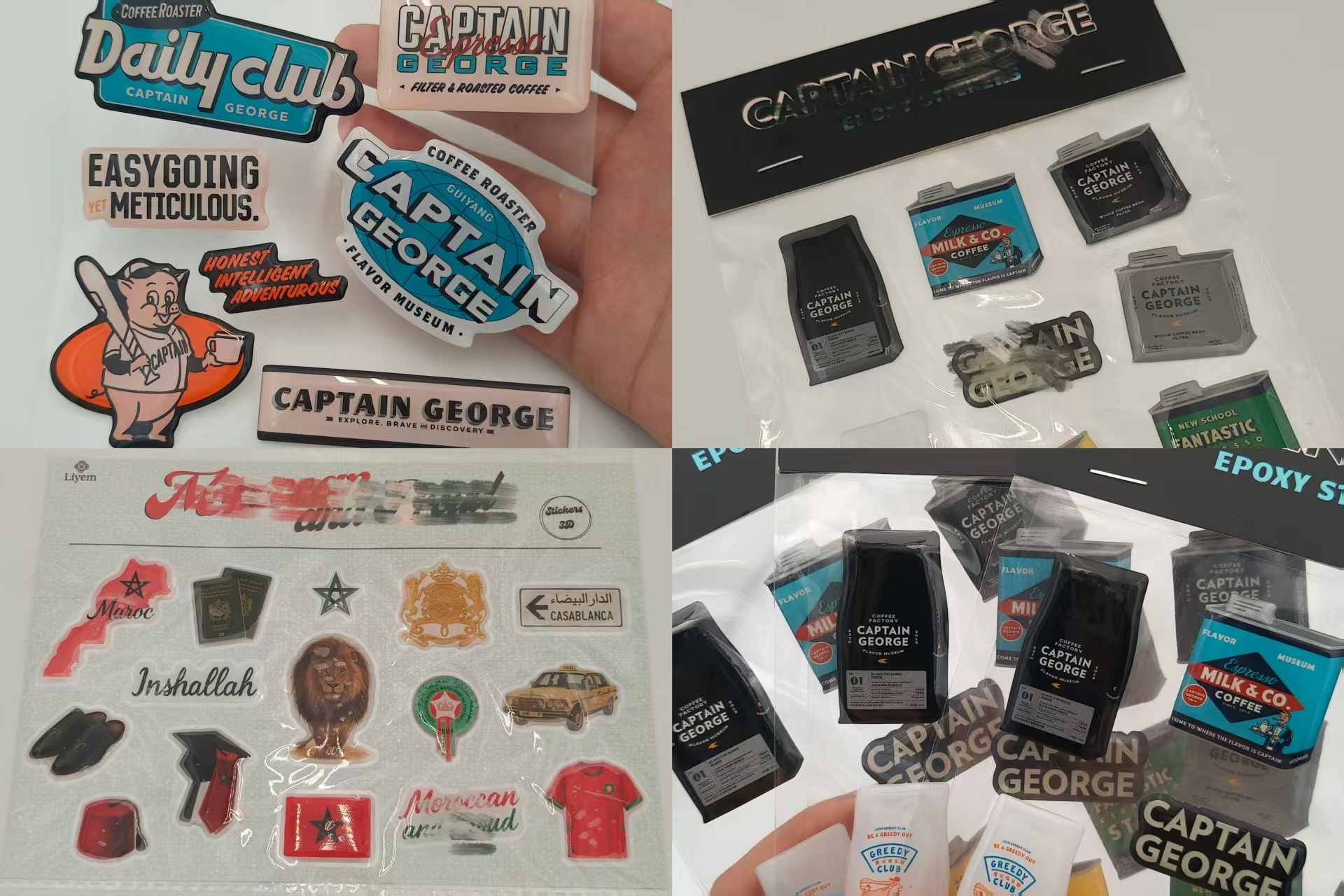 Des autocollants époxy personnalisés du pack JoJo