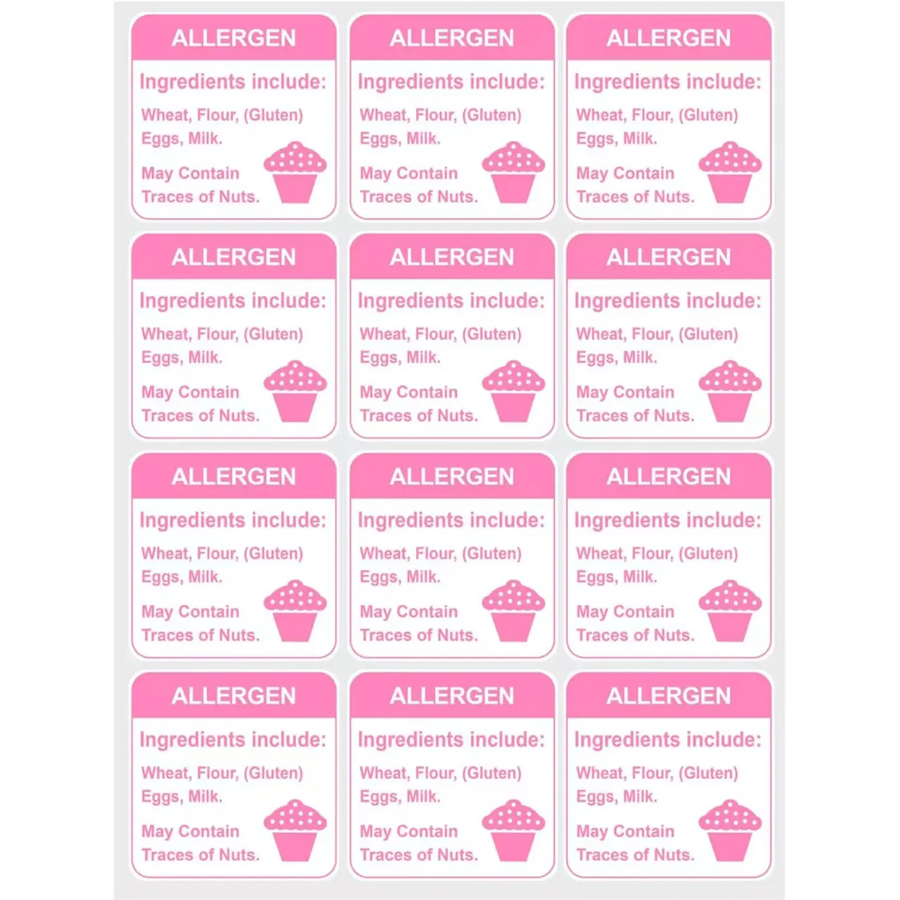 Étiquette d'allergie