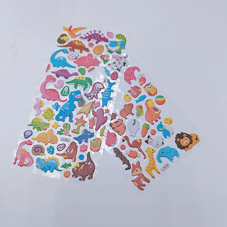Autocollant transparent de dessin animé