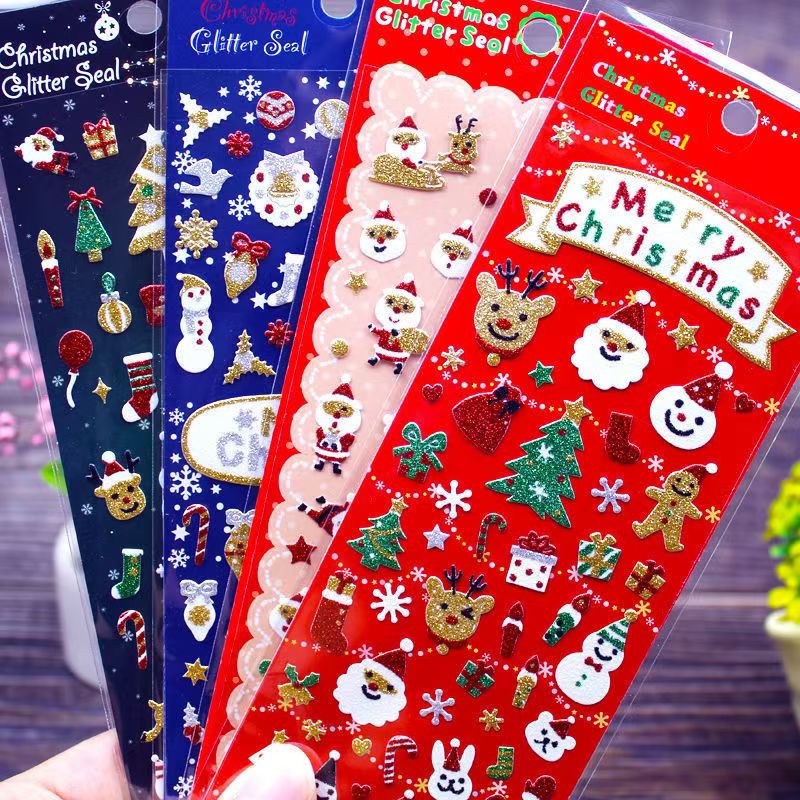 Autocollants de paillettes de Noël