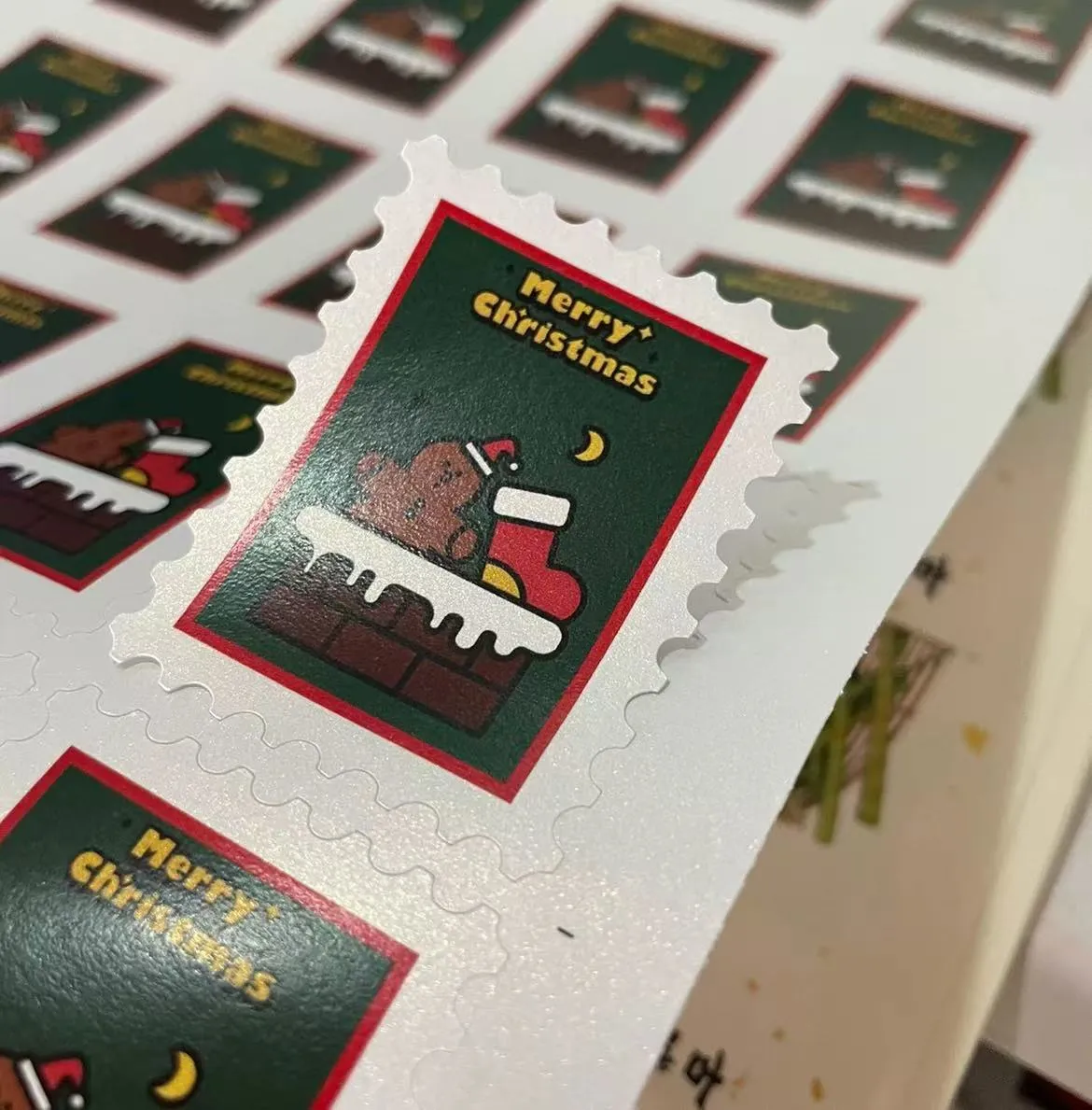 Autocollants de tampon de Noël