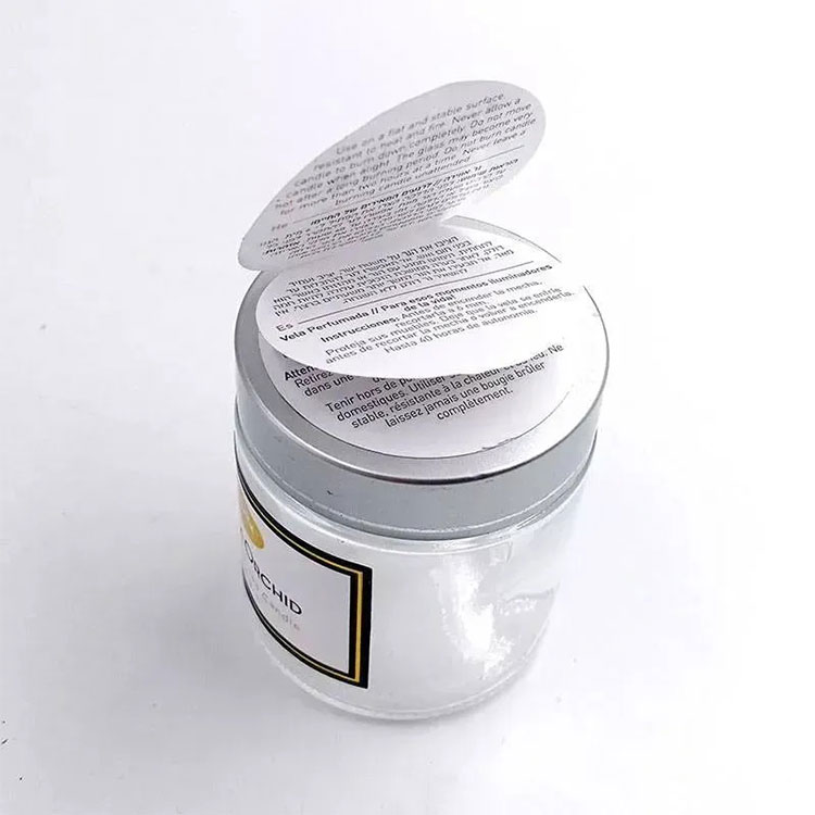 Étiquette cosmétique multicouche