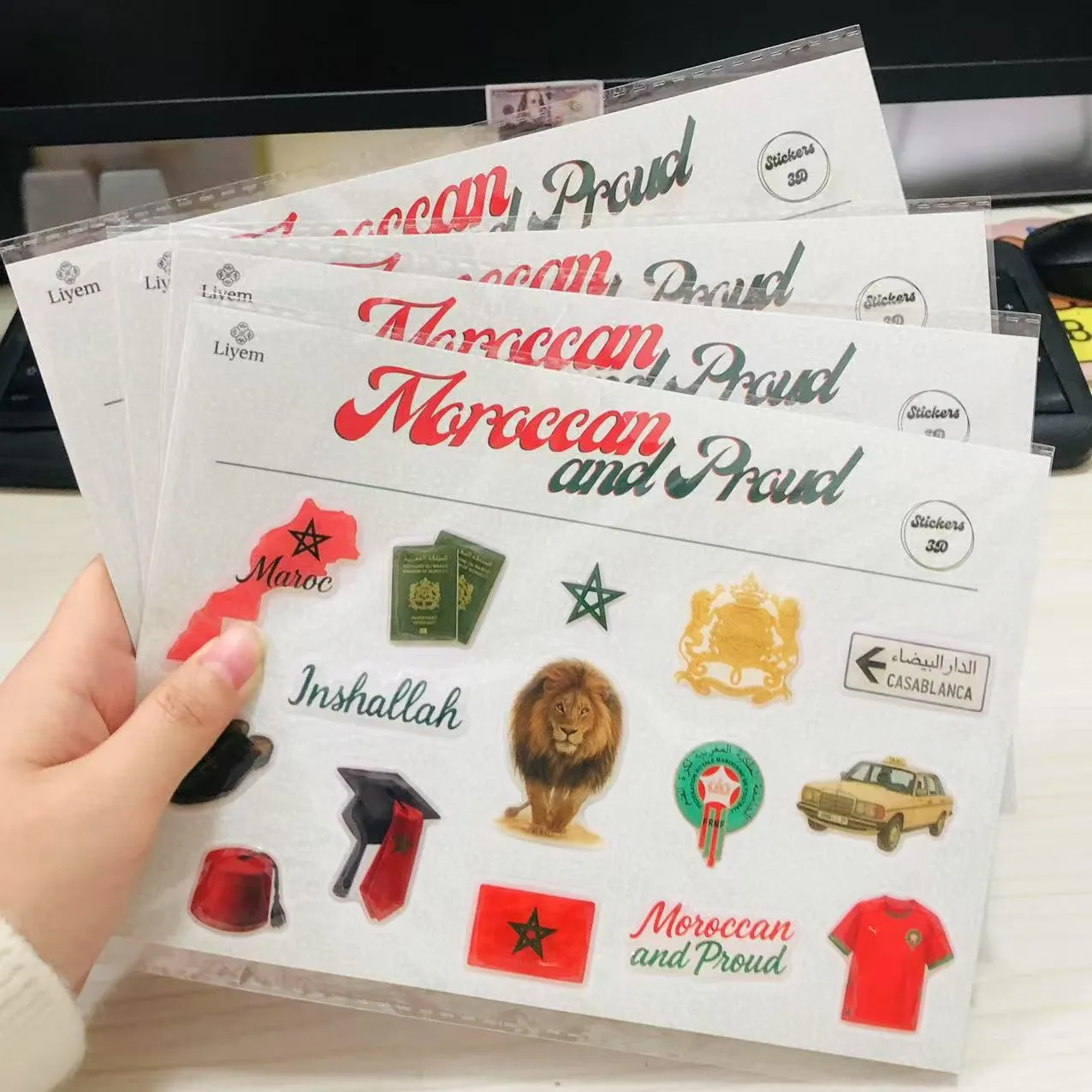 Autocollants en résine époxy dôme