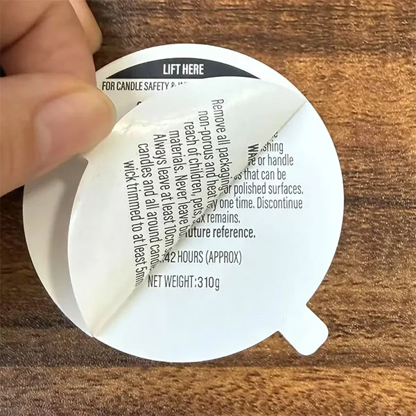 Étiquettes à double couche
