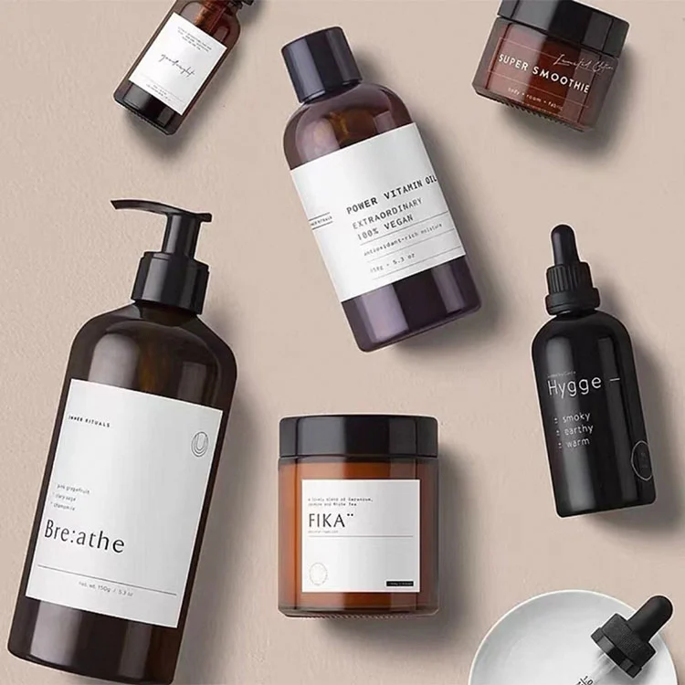 Étiquette de crème pour le visage