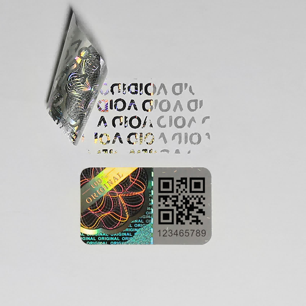 Étiquettes anti-contrefaçon de code QR