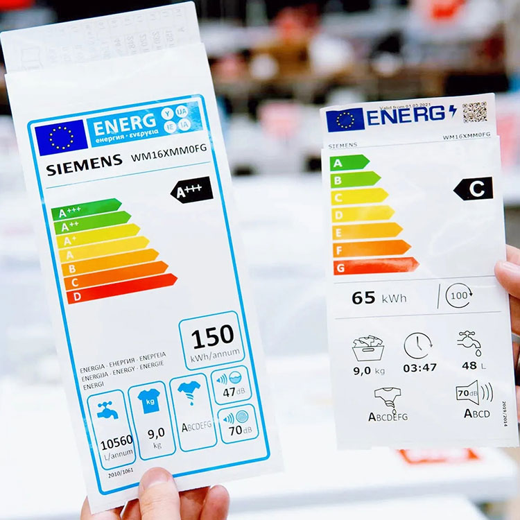 Étiquette d'efficacité énergétique du réfrigérateur