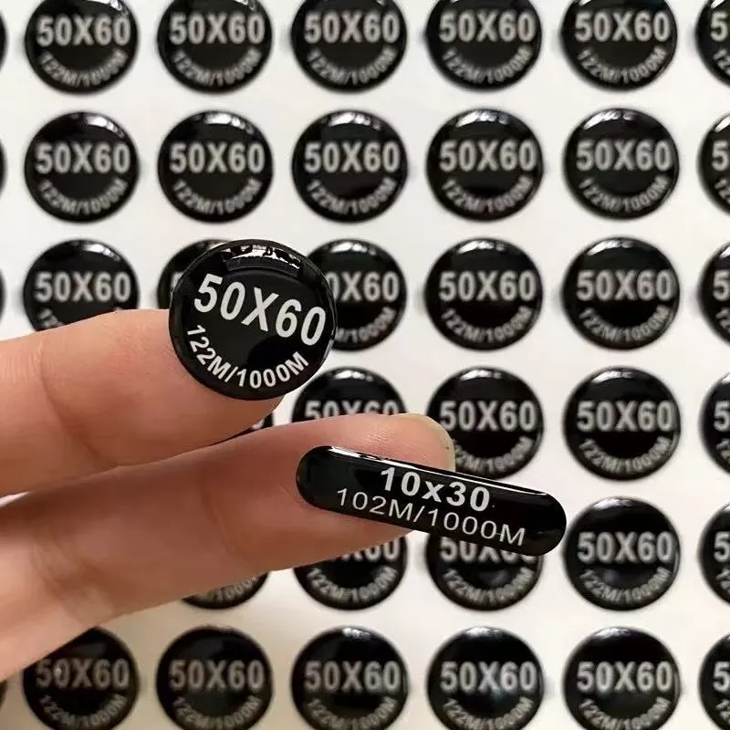Étiquettes époxy rondes