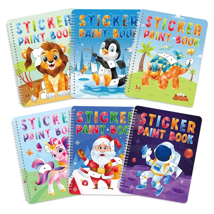 Livres de peinture autocollante