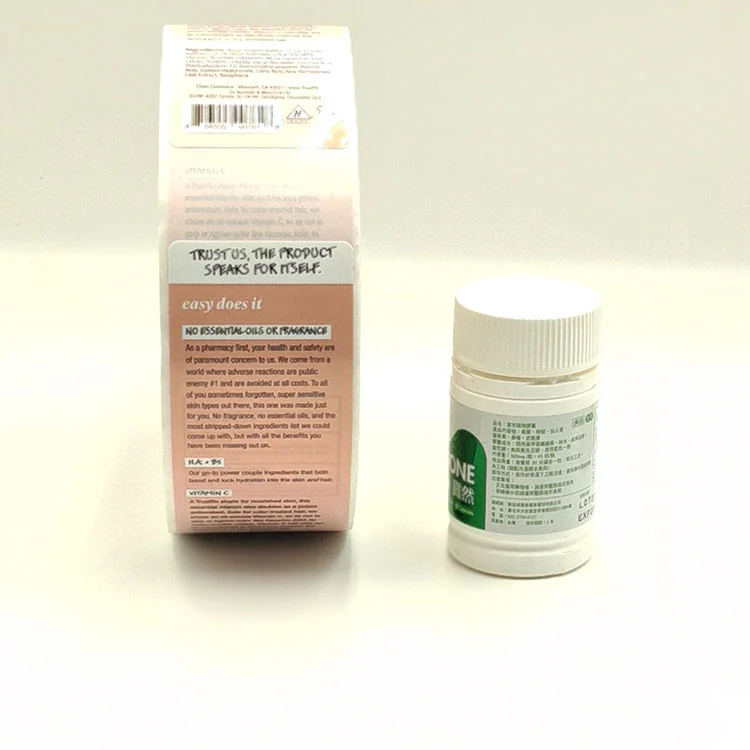 Étiquettes de vitamines