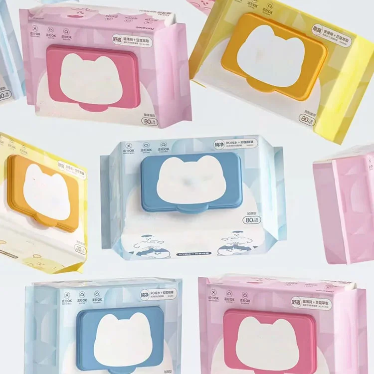 Étiquettes de lingettes humides